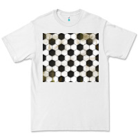 White distressed soccer pattern Premium Tee - TumblerDesignByShophia