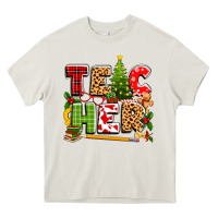 Cream teacher christmas Heavy Core Tee - texasbilliewilder