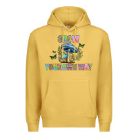 Antique Gold grow your own way Premium Hoodie - CowhideDigitalArt