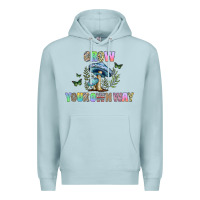 Blue Mist grow your own way Premium Hoodie - CowhideDigitalArt