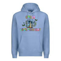 Colony Blue grow your own way Premium Hoodie - CowhideDigitalArt