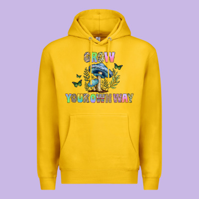 Grow Your Own Way Premium Hoodie Designed By Cowhidedigitalart