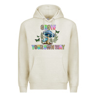 Oatmeal Heather grow your own way Premium Hoodie - CowhideDigitalArt