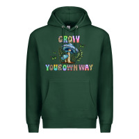 Sports Green grow your own way Premium Hoodie - CowhideDigitalArt