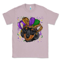 Lilac mardi gras hat dachshund puppy Classic Tee - RanaPortraitStore