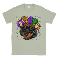 Matcha mardi gras hat dachshund puppy Classic Tee - RanaPortraitStore