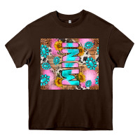 Chocolate Brown western mini Heavy Core Tee - RanaPortraitStore