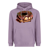 Chocolate Donut With Candies Heavyweight Hoodie | Teevron