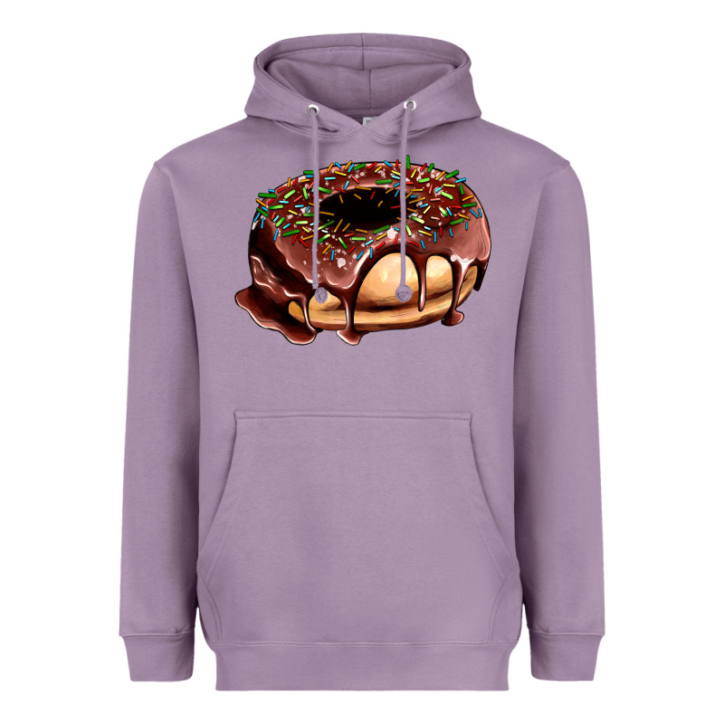 Chocolate Donut With Candies Heavyweight Hoodie by AdoDesignShop | Teevron