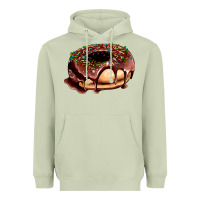Matcha chocolate donut with candies Heavyweight Hoodie - AdoDesignShop