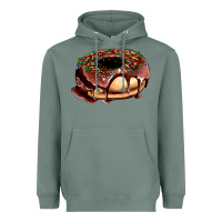 Sage chocolate donut with candies Heavyweight Hoodie - AdoDesignShop