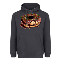 Smoke chocolate donut with candies Heavyweight Hoodie - AdoDesignShop