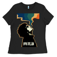 Black DYLAN BOB Ladies Tee - baoMotion