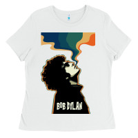 White DYLAN BOB Ladies Tee - baoMotion
