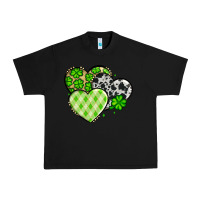 Black St. Patrick's Day cowhide hearts Urban Heavy Tee - OliviaCreatesArt