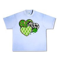 Grape Ice St. Patrick's Day cowhide hearts Urban Heavy Tee - OliviaCreatesArt