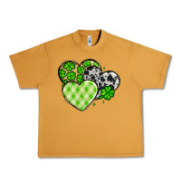 Peanut Butter St. Patrick's Day cowhide hearts Urban Heavy Tee - OliviaCreatesArt