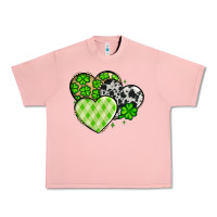 Salmon St. Patrick's Day cowhide hearts Urban Heavy Tee - OliviaCreatesArt