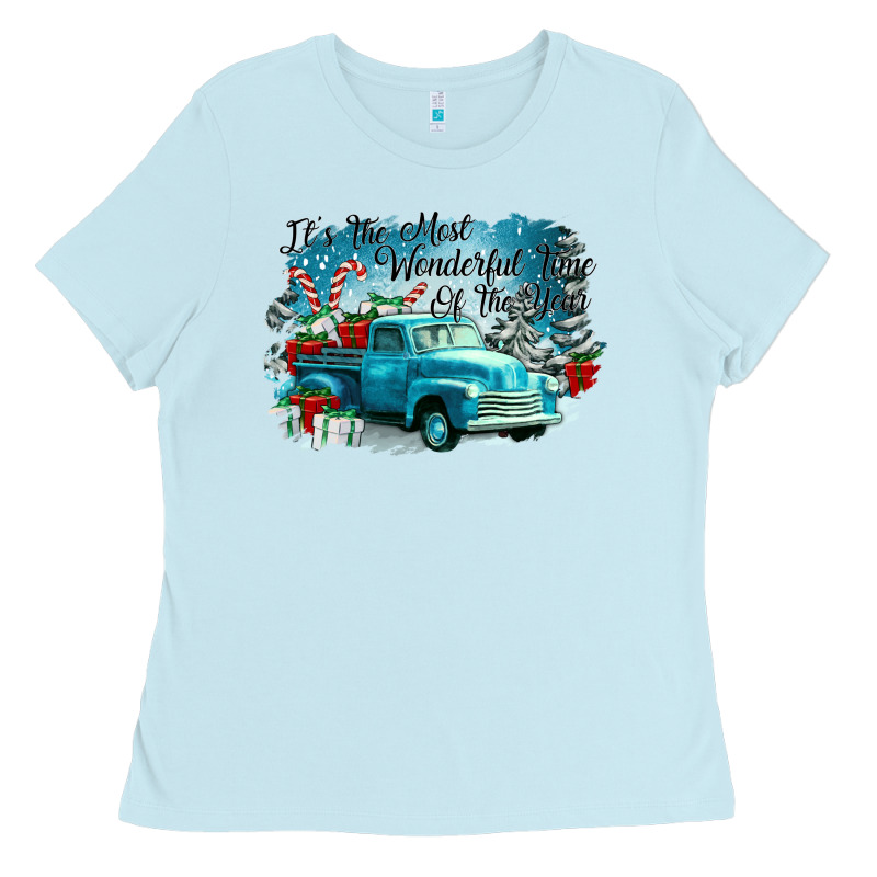 Its The Wonderful Time Of The Year Truck Ladies Tee by CowGirlArtShop | Teevron