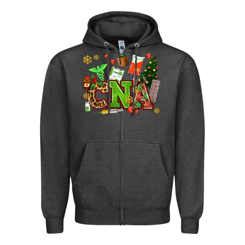 Cna Christmas Zipper Hoodie by AdoDesignShop | Teevron
