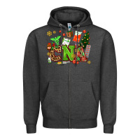 Charcoal Heather cna christmas Zipper Hoodie - AdoDesignShop