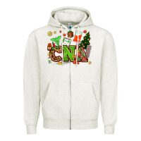 Oatmeal Heather cna christmas Zipper Hoodie - AdoDesignShop