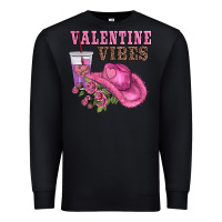 Black valentines day valentine vıbes Premium Sweatshirt - AdoDesignShop