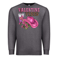 Charcoal Heather valentines day valentine vıbes Premium Sweatshirt - AdoDesignShop