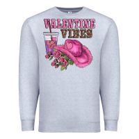 Heather Grey valentines day valentine vıbes Premium Sweatshirt - AdoDesignShop