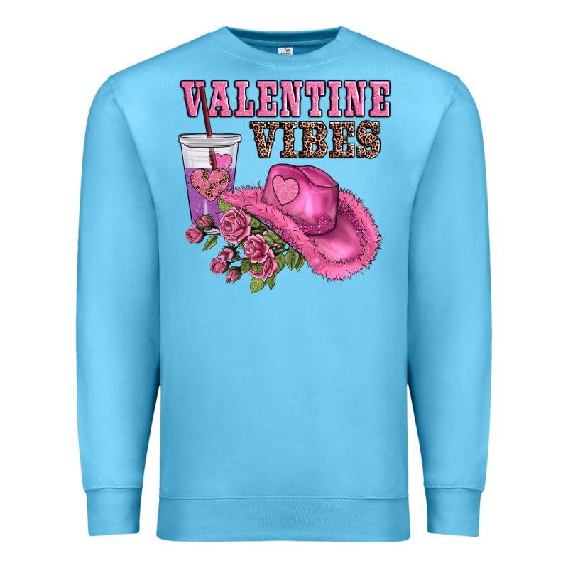 Valentines Day Valentine Vıbes Premium Sweatshirt by AdoDesignShop | Teevron