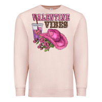 Pale Pink valentines day valentine vıbes Premium Sweatshirt - AdoDesignShop