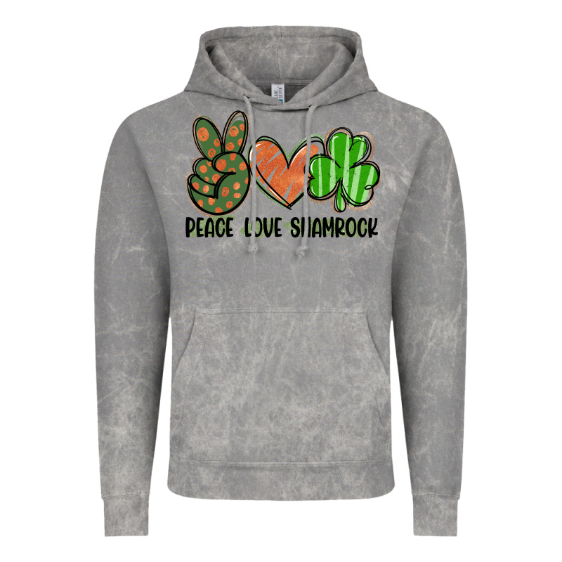 Peace Love Shamrock Vintage Hoodie by FaDigitalArtStudio | Teevron