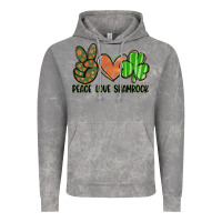 Cloud Rock peace love shamrock Vintage Hoodie - FaDigitalArtStudio
