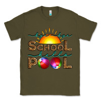 Army Green bye bye school hello pool Classic Tee - Artiststas