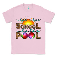 Bubblegum Pink bye bye school hello pool Classic Tee - Artiststas