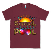 Burgundy bye bye school hello pool Classic Tee - Artiststas