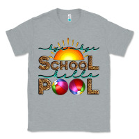 Heather Grey bye bye school hello pool Classic Tee - Artiststas