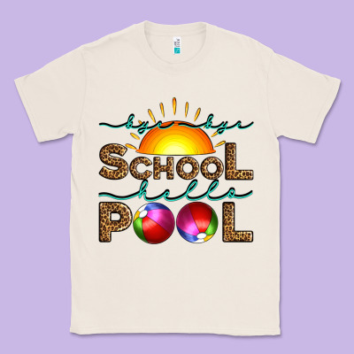 Bye Bye School Hello Pool Classic Tee Designed By Artiststas