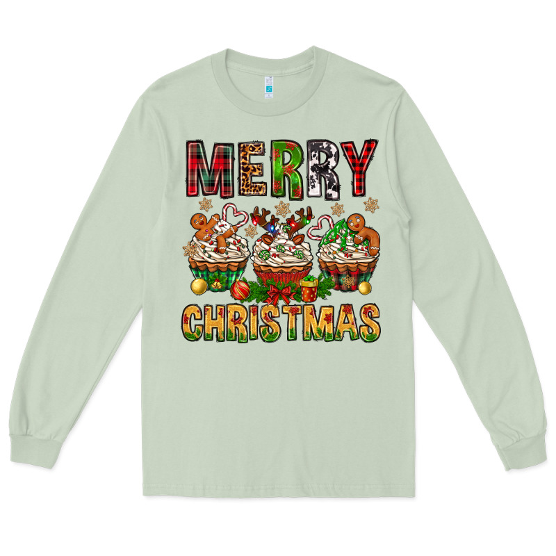 Merry Christmas With Cupcake Bbs Long Sleeve Tee by BundleAndBundleShop | Teevron