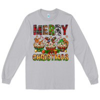 Moon Dust merry christmas with cupcake bbs Long Sleeve Tee - BundleAndBundleShop