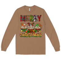 Toasted Coconut merry christmas with cupcake bbs Long Sleeve Tee - BundleAndBundleShop