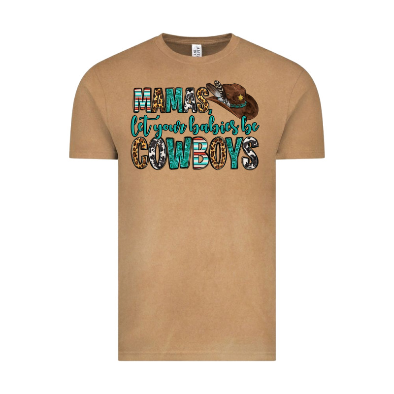 Mama's Let Your Babies Be Cowboys Vintage Tee by OliviaCreatesArt | Teevron