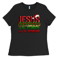 Black jesus is the reason for the season Ladies Tee - CowGirlArtShop