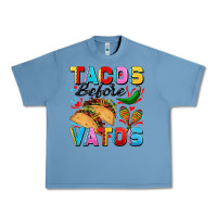 Pebble Blue Tacos before Vatos Valentine's Day Urban Heavy Tee - FaDigitalArtStudio