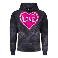 Cloud Black valentine's day hearts Vintage Hoodie - FaDigitalArtStudio