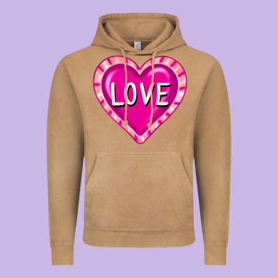 Valentine's Day Hearts Vintage Hoodie Designed By Fadigitalartstudio
