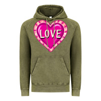 Vintage Olive valentine's day hearts Vintage Hoodie - FaDigitalArtStudio