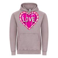 Vintage Zinc valentine's day hearts Vintage Hoodie - FaDigitalArtStudio
