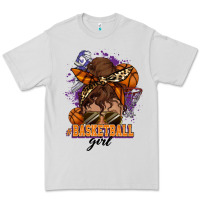 Dove Grey Messy bun Basketball girl Premium Tee - HowdyJamesFarm