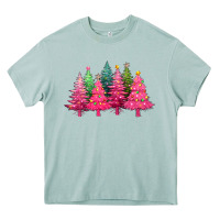 Christmas Tress With Lights Heavy Core Tee | Teevron